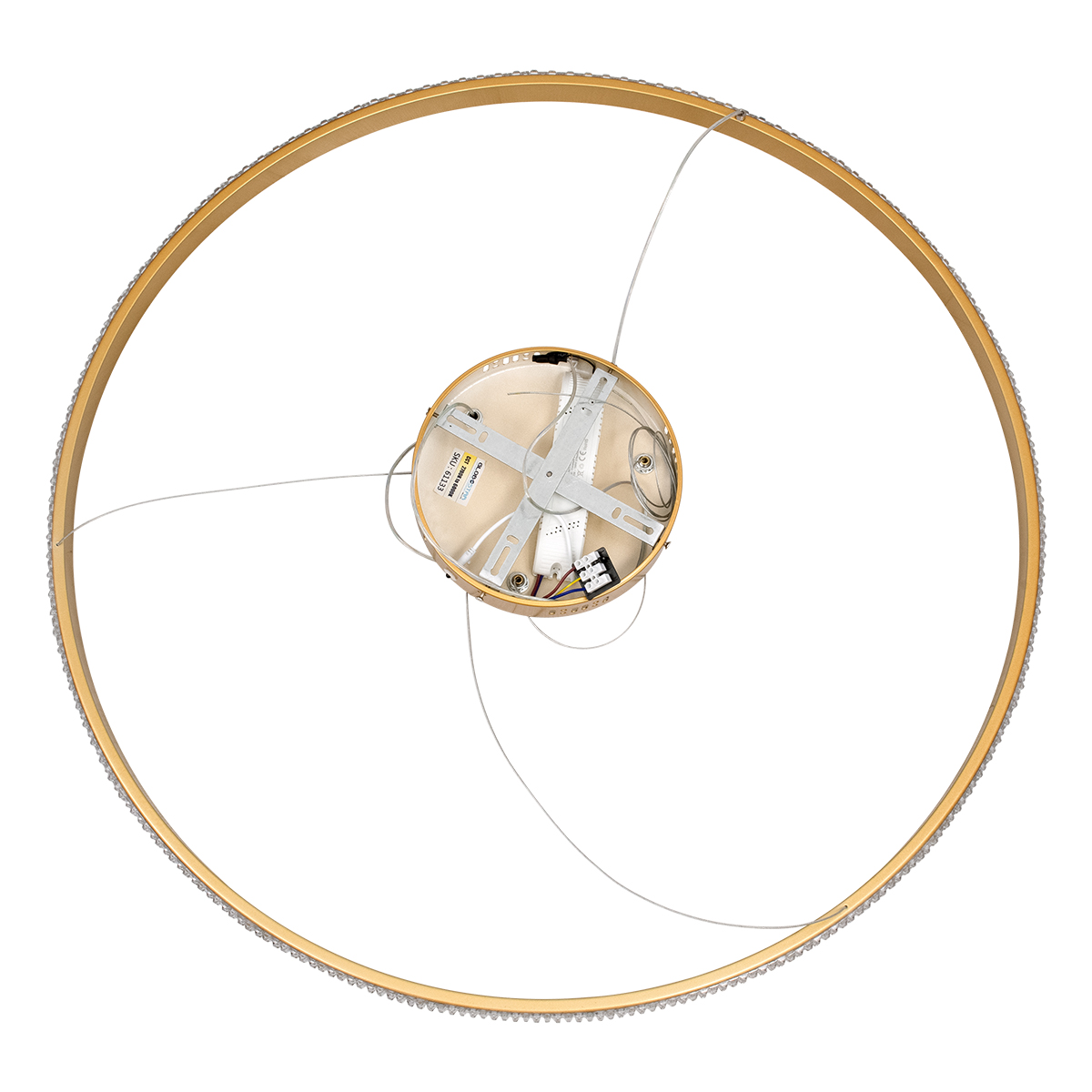 GLOBOSTAR® DIAMOND 61133 Μοντέρνο Κρεμαστό Φωτιστικό Οροφής LED 67W 7689lm 360° AC 220-240V IP20 Ρυθμιζόμενο Λευκό CCT με Χειριστήριο από 2700K έως 6000K Dimmable - Lumileds SMD Chip - Χρυσό Βούρτσας - Μ80 x Π80 x Υ3cm - 3 Χρόνια Εγγύηση 9 GLOBOSTAR® DIAMOND 61133 Μοντέρνο Κρεμαστό Φωτιστικό Οροφής LED 67W 7689lm 360° AC 220-240V IP20 Ρυθμιζόμενο Λευκό CCT με Χειριστήριο από 2700K έως 6000K Dimmable - Lumileds SMD Chip - Χρυσό Βούρτσας - Μ80 x Π80 x Υ3cm - 3 Χρόνια Εγγύηση - Image 7