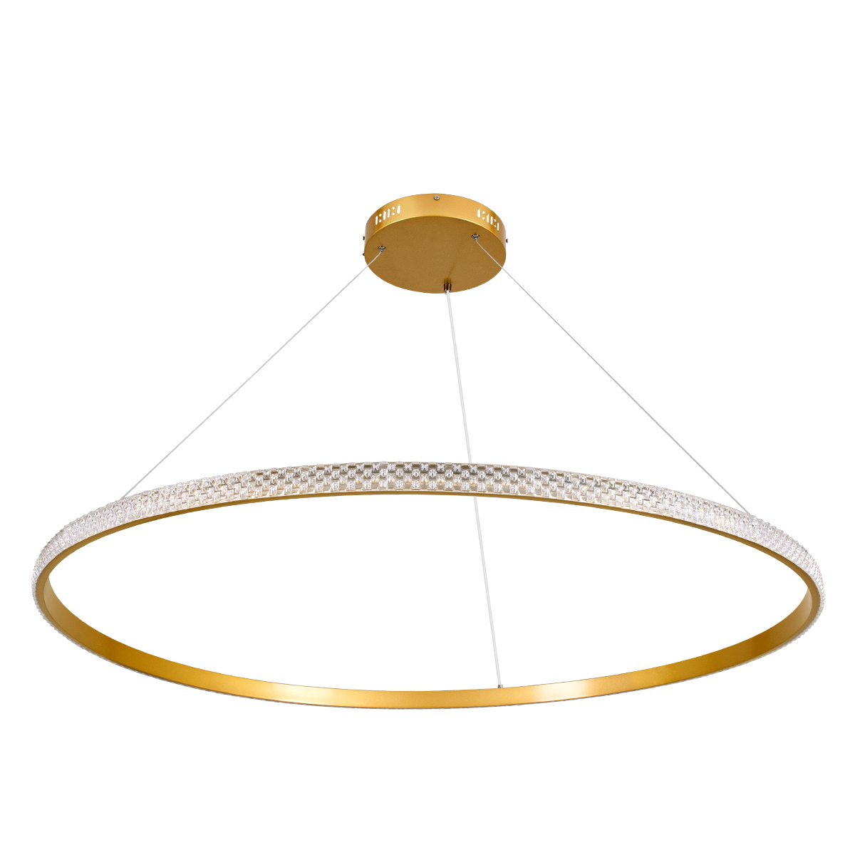 GLOBOSTAR® DIAMOND 61135 Μοντέρνο Κρεμαστό Φωτιστικό Οροφής LED 75W 8743lm 360° AC 220-240V IP20 Ρυθμιζόμενο Λευκό CCT με Χειριστήριο από 2700K έως 6000K Dimmable - Lumileds SMD Chip - Χρυσό Βούρτσας - Μ100 x Π100 x Υ3cm - 3 Χρόνια Εγγύηση 4 GLOBOSTAR® DIAMOND 61135 Μοντέρνο Κρεμαστό Φωτιστικό Οροφής LED 75W 8743lm 360° AC 220-240V IP20 Ρυθμιζόμενο Λευκό CCT με Χειριστήριο από 2700K έως 6000K Dimmable - Lumileds SMD Chip - Χρυσό Βούρτσας - Μ100 x Π100 x Υ3cm - 3 Χρόνια Εγγύηση - Image 2