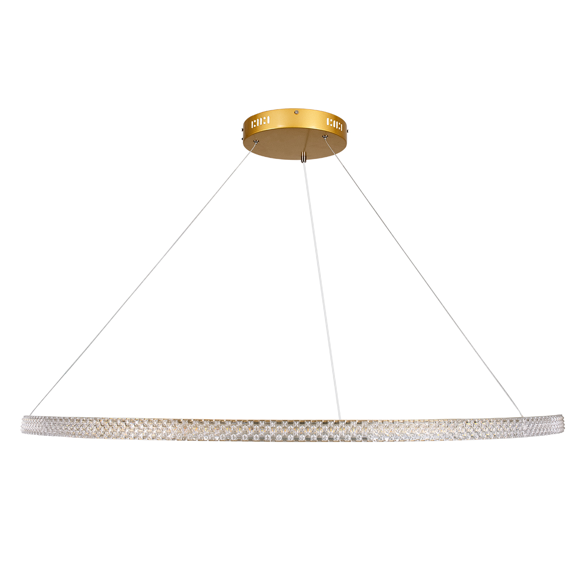 GLOBOSTAR® DIAMOND 61135 Μοντέρνο Κρεμαστό Φωτιστικό Οροφής LED 75W 8743lm 360° AC 220-240V IP20 Ρυθμιζόμενο Λευκό CCT με Χειριστήριο από 2700K έως 6000K Dimmable - Lumileds SMD Chip - Χρυσό Βούρτσας - Μ100 x Π100 x Υ3cm - 3 Χρόνια Εγγύηση 5 GLOBOSTAR® DIAMOND 61135 Μοντέρνο Κρεμαστό Φωτιστικό Οροφής LED 75W 8743lm 360° AC 220-240V IP20 Ρυθμιζόμενο Λευκό CCT με Χειριστήριο από 2700K έως 6000K Dimmable - Lumileds SMD Chip - Χρυσό Βούρτσας - Μ100 x Π100 x Υ3cm - 3 Χρόνια Εγγύηση - Image 3