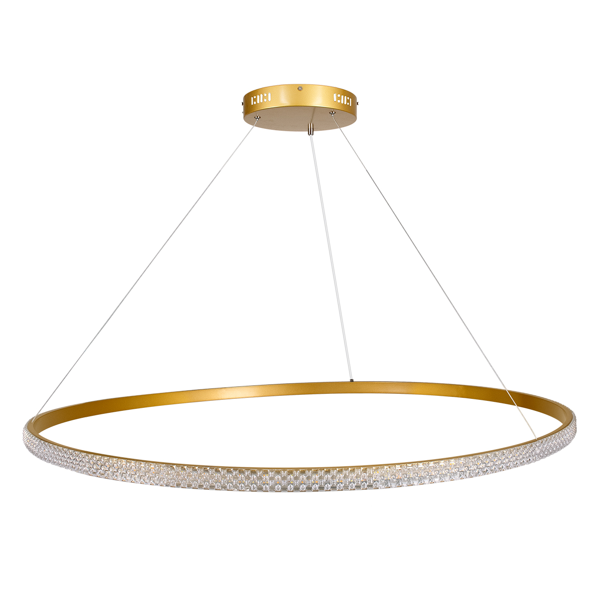 GLOBOSTAR® DIAMOND 61135 Μοντέρνο Κρεμαστό Φωτιστικό Οροφής LED 75W 8743lm 360° AC 220-240V IP20 Ρυθμιζόμενο Λευκό CCT με Χειριστήριο από 2700K έως 6000K Dimmable - Lumileds SMD Chip - Χρυσό Βούρτσας - Μ100 x Π100 x Υ3cm - 3 Χρόνια Εγγύηση 6 GLOBOSTAR® DIAMOND 61135 Μοντέρνο Κρεμαστό Φωτιστικό Οροφής LED 75W 8743lm 360° AC 220-240V IP20 Ρυθμιζόμενο Λευκό CCT με Χειριστήριο από 2700K έως 6000K Dimmable - Lumileds SMD Chip - Χρυσό Βούρτσας - Μ100 x Π100 x Υ3cm - 3 Χρόνια Εγγύηση - Image 4