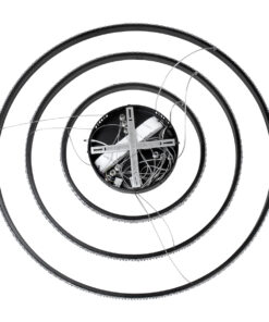 GLOBOSTAR® DIAMOND TRIO 61138-DECO Μοντέρνο Κρεμαστό Φωτιστικό Οροφής LED 120W 14723lm 360° AC 220-240V IP20 Ρυθμιζόμενο Λευκό CCT με Χειριστήριο από 2700K έως 6000K Dimmable - Lumileds SMD Chip - Μαύρο - Μ80 x Π80 x Υ90cm - 3 Χρόνια Εγγύηση 23 61138 deco 9