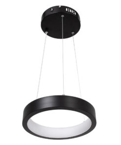 Alternative view of GLOBOSTAR® NEMESIS 61152 Μοντέρνο Κρεμαστό Φωτιστικό Οροφής LED 20W 2356lm 360° AC 220-240V IP20 Ρυθμιζόμενο Λευκό CCT με Χειριστήριο από 2700K έως 6000K Dimmable - Lumileds SMD Chip - Μαυρό - Μ25 x Π25 x Υ4cm - 3 Χρόνια Εγγύηση