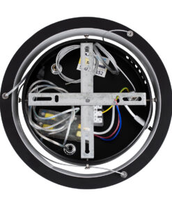 GLOBOSTAR® NEMESIS 61152 Μοντέρνο Κρεμαστό Φωτιστικό Οροφής LED 20W 2356lm 360° AC 220-240V IP20 Ρυθμιζόμενο Λευκό CCT με Χειριστήριο από 2700K έως 6000K Dimmable - Lumileds SMD Chip - Μαυρό - Μ25 x Π25 x Υ4cm - 3 Χρόνια Εγγύηση 19 61152 7