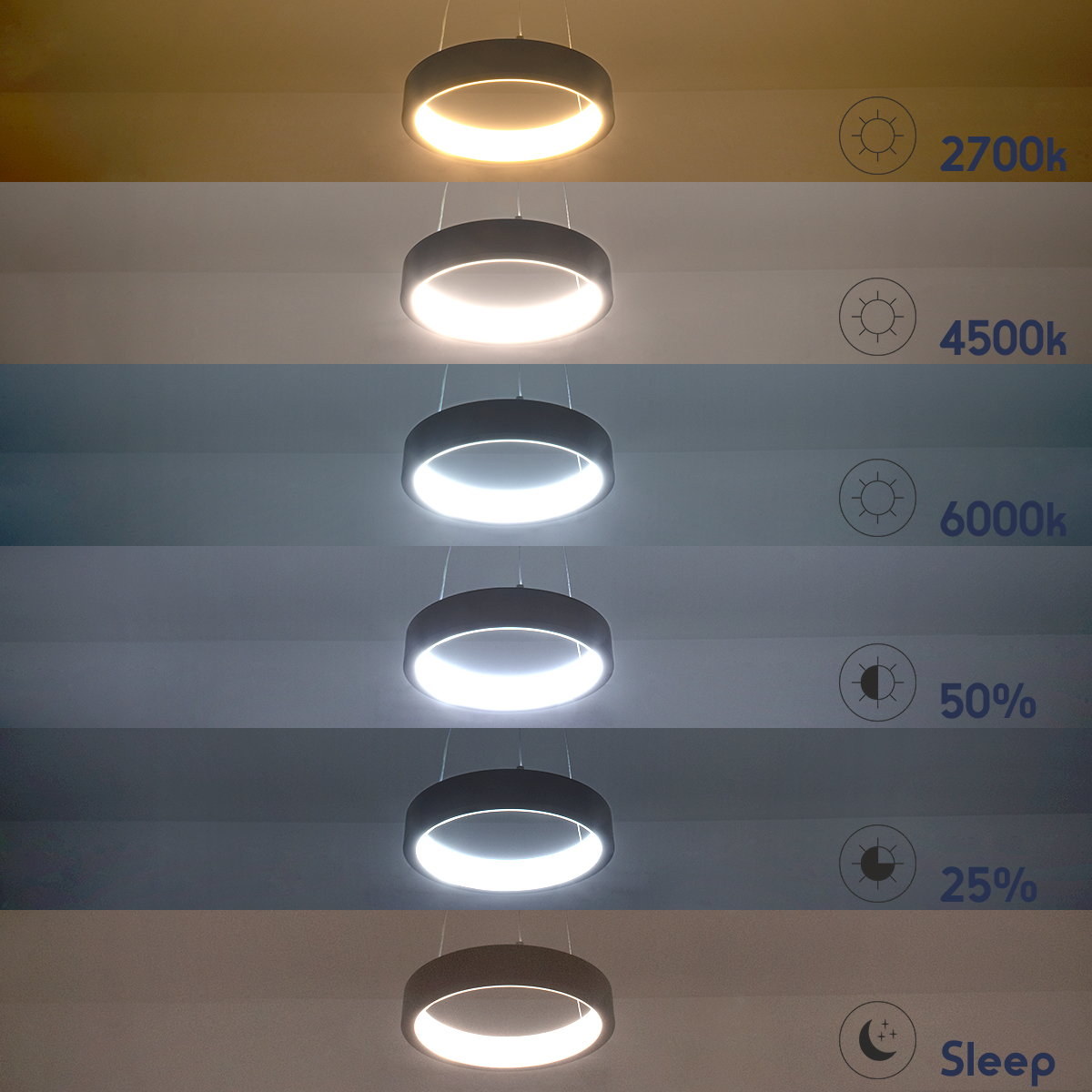 GLOBOSTAR® NEMESIS 61153 Μοντέρνο Κρεμαστό Φωτιστικό Οροφής LED 20W 2356lm 360° AC 220-240V IP20 Ρυθμιζόμενο Λευκό CCT με Χειριστήριο από 2700K έως 6000K Dimmable - Lumileds SMD Chip - Λευκό Ματ - Μ25 x Π25 x Υ4cm - 3 Χρόνια Εγγύηση 12 GLOBOSTAR® NEMESIS 61153 Μοντέρνο Κρεμαστό Φωτιστικό Οροφής LED 20W 2356lm 360° AC 220-240V IP20 Ρυθμιζόμενο Λευκό CCT με Χειριστήριο από 2700K έως 6000K Dimmable - Lumileds SMD Chip - Λευκό Ματ - Μ25 x Π25 x Υ4cm - 3 Χρόνια Εγγύηση - Image 10