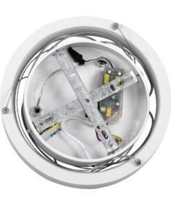 GLOBOSTAR® NEMESIS 61153 Μοντέρνο Κρεμαστό Φωτιστικό Οροφής LED 20W 2356lm 360° AC 220-240V IP20 Ρυθμιζόμενο Λευκό CCT με Χειριστήριο από 2700K έως 6000K Dimmable - Lumileds SMD Chip - Λευκό Ματ - Μ25 x Π25 x Υ4cm - 3 Χρόνια Εγγύηση 19 61153 7