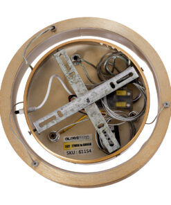 GLOBOSTAR® NEMESIS 61154 Μοντέρνο Κρεμαστό Φωτιστικό Οροφής LED 20W 2356lm 360° AC 220-240V IP20 Ρυθμιζόμενο Λευκό CCT με Χειριστήριο από 2700K έως 6000K Dimmable - Lumileds SMD Chip - Χρυσό Βούρτσας - Μ25 x Π25 x Υ4cm - 3 Χρόνια Εγγύηση 19 61154 7