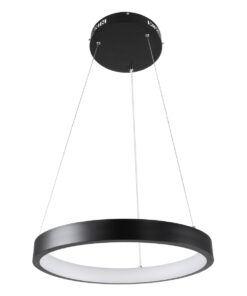 Alternative view of GLOBOSTAR® NEMESIS 61155 Μοντέρνο Κρεμαστό Φωτιστικό Οροφής LED 30W 3513lm 360° AC 220-240V IP20 Ρυθμιζόμενο Λευκό CCT με Χειριστήριο από 2700K έως 6000K Dimmable - Lumileds SMD Chip - Μαυρό Ματ - Μ40 x Π40 x Υ4cm - 3 Χρόνια Εγγύηση