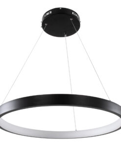 Alternative view of GLOBOSTAR® NEMESIS 61158 Μοντέρνο Κρεμαστό Φωτιστικό Οροφής LED 45W 5230lm 360° AC 220-240V IP20 Ρυθμιζόμενο Λευκό CCT με Χειριστήριο από 2700K έως 6000K Dimmable - Lumileds SMD Chip - Μαυρό - Μ60 x Π60 x Υ4cm - 3 Χρόνια Εγγύηση