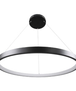 Alternative view of GLOBOSTAR® NEMESIS 61161 Μοντέρνο Κρεμαστό Φωτιστικό Οροφής LED 67W 7689lm 360° AC 220-240V IP20 Ρυθμιζόμενο Λευκό CCT με Χειριστήριο από 2700K έως 6000K Dimmable - Lumileds SMD Chip - Μαύρο - Μ80 x Π80 x Υ4cm - 3 Χρόνια Εγγύηση