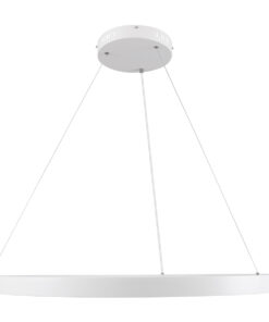 GLOBOSTAR® NEMESIS 61162 Μοντέρνο Κρεμαστό Φωτιστικό Οροφής LED 67W 7689lm 360° AC 220-240V IP20 Ρυθμιζόμενο Λευκό CCT με Χειριστήριο από 2700K έως 6000K Dimmable - Lumileds SMD Chip - Λευκό - Μ80 x Π80 x Υ4cm - 3 Χρόνια Εγγύηση 15 61162 3