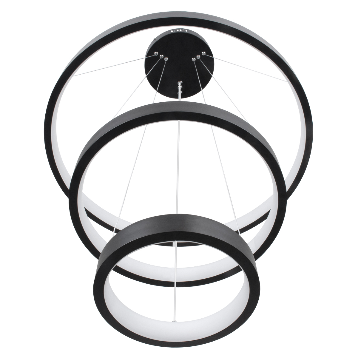 GLOBOSTAR® NEMESIS TRIO 61167 Μοντέρνο Κρεμαστό Φωτιστικό Οροφής LED 100W 12123lm 360° AC 220-240V IP20 Ρυθμιζόμενο Λευκό CCT με Χειριστήριο από 2700K έως 6000K Dimmable - Lumileds SMD Chip - Μαύρο Ματ - Μ60 x Π60 x Υ60cm - 3 Χρόνια Εγγύηση 6 GLOBOSTAR® NEMESIS TRIO 61167 Μοντέρνο Κρεμαστό Φωτιστικό Οροφής LED 100W 12123lm 360° AC 220-240V IP20 Ρυθμιζόμενο Λευκό CCT με Χειριστήριο από 2700K έως 6000K Dimmable - Lumileds SMD Chip - Μαύρο Ματ - Μ60 x Π60 x Υ60cm - 3 Χρόνια Εγγύηση - Image 4