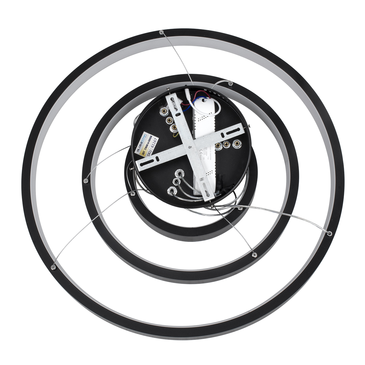 GLOBOSTAR® NEMESIS TRIO 61167 Μοντέρνο Κρεμαστό Φωτιστικό Οροφής LED 100W 12123lm 360° AC 220-240V IP20 Ρυθμιζόμενο Λευκό CCT με Χειριστήριο από 2700K έως 6000K Dimmable - Lumileds SMD Chip - Μαύρο Ματ - Μ60 x Π60 x Υ60cm - 3 Χρόνια Εγγύηση 11 GLOBOSTAR® NEMESIS TRIO 61167 Μοντέρνο Κρεμαστό Φωτιστικό Οροφής LED 100W 12123lm 360° AC 220-240V IP20 Ρυθμιζόμενο Λευκό CCT με Χειριστήριο από 2700K έως 6000K Dimmable - Lumileds SMD Chip - Μαύρο Ματ - Μ60 x Π60 x Υ60cm - 3 Χρόνια Εγγύηση - Image 9