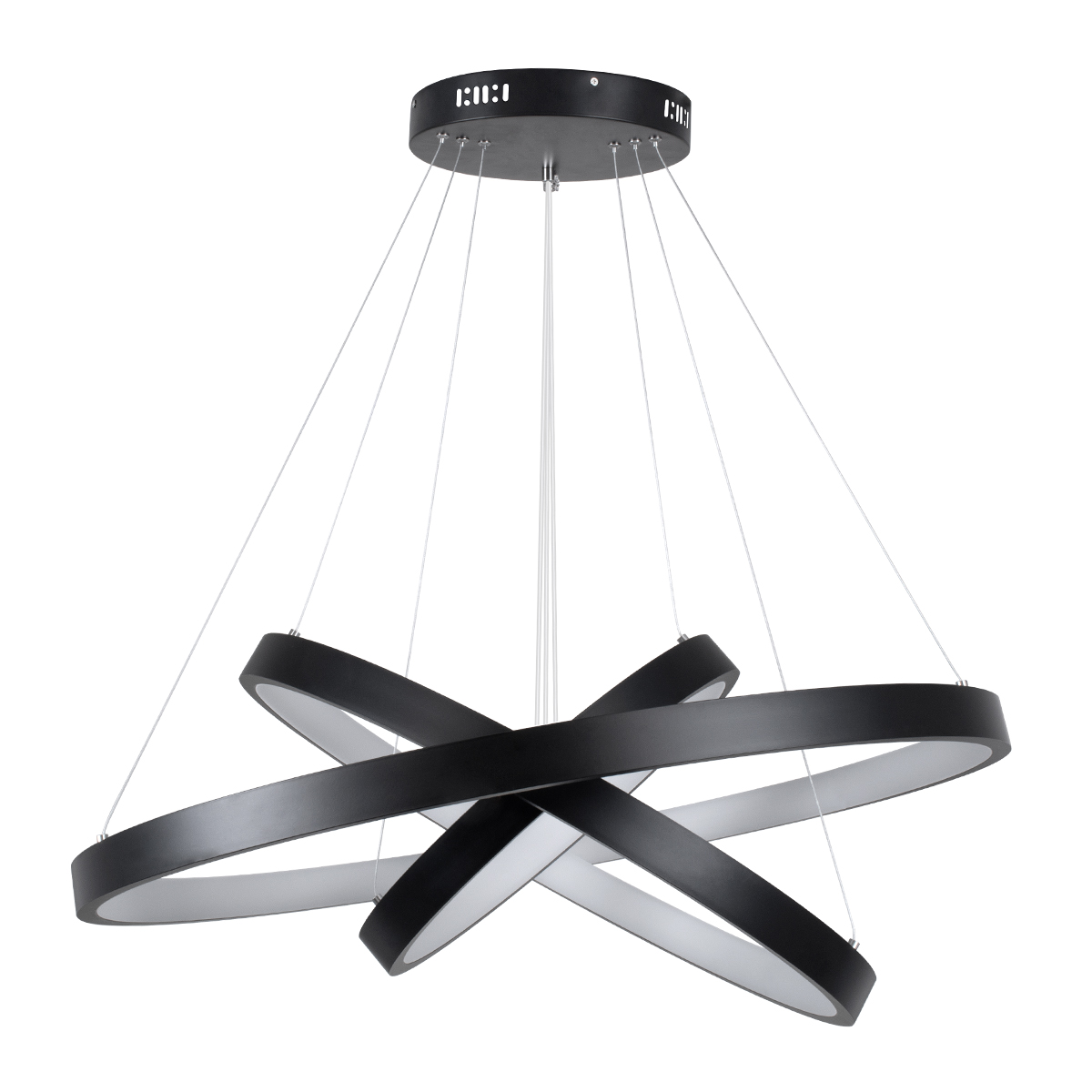 GLOBOSTAR® NEMESIS TRIO 61170-DECO Μοντέρνο Κρεμαστό Φωτιστικό Οροφής LED 120W 14723lm 360° AC 220-240V IP20 Ρυθμιζόμενο Λευκό CCT με Χειριστήριο από 2700K έως 6000K Dimmable - Lumileds SMD Chip - Μαύρο - Μ80 x Π80 x Υ90cm - 3 Χρόνια Εγγύηση 5 GLOBOSTAR® NEMESIS TRIO 61170-DECO Μοντέρνο Κρεμαστό Φωτιστικό Οροφής LED 120W 14723lm 360° AC 220-240V IP20 Ρυθμιζόμενο Λευκό CCT με Χειριστήριο από 2700K έως 6000K Dimmable - Lumileds SMD Chip - Μαύρο - Μ80 x Π80 x Υ90cm - 3 Χρόνια Εγγύηση - Image 3
