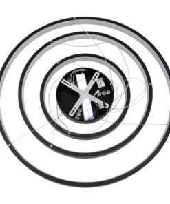 GLOBOSTAR® NEMESIS TRIO 61170-DECO Μοντέρνο Κρεμαστό Φωτιστικό Οροφής LED 120W 14723lm 360° AC 220-240V IP20 Ρυθμιζόμενο Λευκό CCT με Χειριστήριο από 2700K έως 6000K Dimmable - Lumileds SMD Chip - Μαύρο - Μ80 x Π80 x Υ90cm - 3 Χρόνια Εγγύηση 25 61170 deco 9