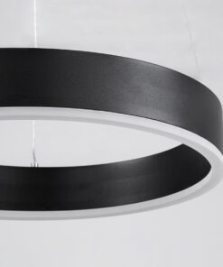 GLOBOSTAR® VENOM 61176 Μοντέρνο Κρεμαστό Φωτιστικό Οροφής LED 45W 5269lm 120° AC 220-240V IP20 Ρυθμιζόμενο Λευκό CCT με Χειριστήριο από 2700K έως 6000K Dimmable - Lumileds SMD Chip - Μαύρο - Μ60 x Π60 x Υ6.5cm - 3 Χρόνια Εγγύηση 17 61176 5