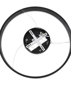 GLOBOSTAR® VENOM 61176 Μοντέρνο Κρεμαστό Φωτιστικό Οροφής LED 45W 5269lm 120° AC 220-240V IP20 Ρυθμιζόμενο Λευκό CCT με Χειριστήριο από 2700K έως 6000K Dimmable - Lumileds SMD Chip - Μαύρο - Μ60 x Π60 x Υ6.5cm - 3 Χρόνια Εγγύηση 19 61176 7