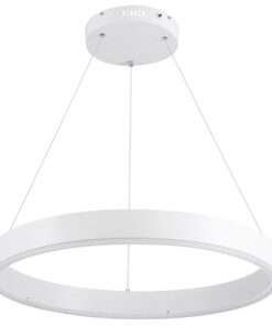 Alternative view of GLOBOSTAR® VENOM 61177 Μοντέρνο Κρεμαστό Φωτιστικό Οροφής LED 45W 5269lm 120° AC 220-240V IP20 Ρυθμιζόμενο Λευκό CCT με Χειριστήριο από 2700K έως 6000K Dimmable - Lumileds SMD Chip - Λευκό Ματ - Μ60 x Π60 x Υ6.5cm - 3 Χρόνια Εγγύηση