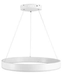 GLOBOSTAR® VENOM 61177 Μοντέρνο Κρεμαστό Φωτιστικό Οροφής LED 45W 5269lm 120° AC 220-240V IP20 Ρυθμιζόμενο Λευκό CCT με Χειριστήριο από 2700K έως 6000K Dimmable - Lumileds SMD Chip - Λευκό Ματ - Μ60 x Π60 x Υ6.5cm - 3 Χρόνια Εγγύηση 16 61177 4