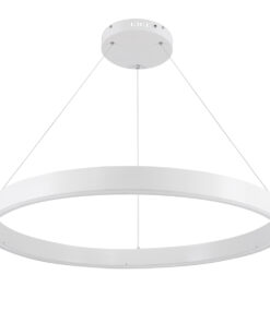 Alternative view of GLOBOSTAR® VENOM 61180 Μοντέρνο Κρεμαστό Φωτιστικό Οροφής LED 67W 7863lm 120° AC 220-240V IP20 Ρυθμιζόμενο Λευκό CCT με Χειριστήριο από 2700K έως 6000K Dimmable - Lumileds SMD Chip - Λευκό Ματ - Μ80 x Π80 x Υ6.5cm - 3 Χρόνια Εγγύηση