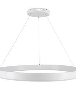 GLOBOSTAR® VENOM 61180 Μοντέρνο Κρεμαστό Φωτιστικό Οροφής LED 67W 7863lm 120° AC 220-240V IP20 Ρυθμιζόμενο Λευκό CCT με Χειριστήριο από 2700K έως 6000K Dimmable - Lumileds SMD Chip - Λευκό Ματ - Μ80 x Π80 x Υ6.5cm - 3 Χρόνια Εγγύηση 16 61180 4