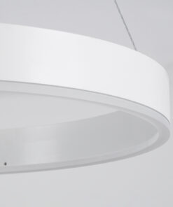 GLOBOSTAR® VENOM 61180 Μοντέρνο Κρεμαστό Φωτιστικό Οροφής LED 67W 7863lm 120° AC 220-240V IP20 Ρυθμιζόμενο Λευκό CCT με Χειριστήριο από 2700K έως 6000K Dimmable - Lumileds SMD Chip - Λευκό Ματ - Μ80 x Π80 x Υ6.5cm - 3 Χρόνια Εγγύηση 17 61180 5