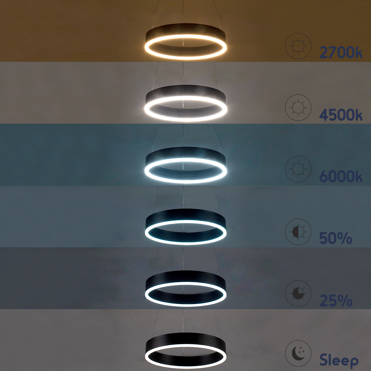 GLOBOSTAR® VENOM 61182 Μοντέρνο Κρεμαστό Φωτιστικό Οροφής LED 75W 8818lm 120° AC 220-240V IP20 Ρυθμιζόμενο Λευκό CCT με Χειριστήριο από 2700K έως 6000K Dimmable - Lumileds SMD Chip - Μαύρο Ματ - Μ100 x Π100 x Υ6.5cm - 3 Χρόνια Εγγύηση 12 GLOBOSTAR® VENOM 61182 Μοντέρνο Κρεμαστό Φωτιστικό Οροφής LED 75W 8818lm 120° AC 220-240V IP20 Ρυθμιζόμενο Λευκό CCT με Χειριστήριο από 2700K έως 6000K Dimmable - Lumileds SMD Chip - Μαύρο Ματ - Μ100 x Π100 x Υ6.5cm - 3 Χρόνια Εγγύηση - Image 10