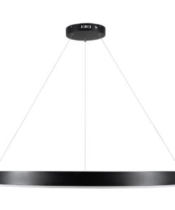 GLOBOSTAR® VENOM 61182 Μοντέρνο Κρεμαστό Φωτιστικό Οροφής LED 75W 8818lm 120° AC 220-240V IP20 Ρυθμιζόμενο Λευκό CCT με Χειριστήριο από 2700K έως 6000K Dimmable - Lumileds SMD Chip - Μαύρο Ματ - Μ100 x Π100 x Υ6.5cm - 3 Χρόνια Εγγύηση 16 61182 3