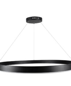 GLOBOSTAR® VENOM 61182 Μοντέρνο Κρεμαστό Φωτιστικό Οροφής LED 75W 8818lm 120° AC 220-240V IP20 Ρυθμιζόμενο Λευκό CCT με Χειριστήριο από 2700K έως 6000K Dimmable - Lumileds SMD Chip - Μαύρο Ματ - Μ100 x Π100 x Υ6.5cm - 3 Χρόνια Εγγύηση 17 61182 4