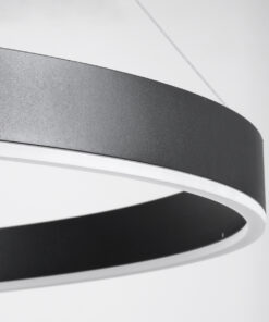 GLOBOSTAR® VENOM 61182 Μοντέρνο Κρεμαστό Φωτιστικό Οροφής LED 75W 8818lm 120° AC 220-240V IP20 Ρυθμιζόμενο Λευκό CCT με Χειριστήριο από 2700K έως 6000K Dimmable - Lumileds SMD Chip - Μαύρο Ματ - Μ100 x Π100 x Υ6.5cm - 3 Χρόνια Εγγύηση 18 61182 5