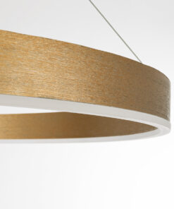 GLOBOSTAR® VENOM 61184 Μοντέρνο Κρεμαστό Φωτιστικό Οροφής LED 75W 8818lm 120° AC 220-240V IP20 Ρυθμιζόμενο Λευκό CCT με Χειριστήριο από 2700K έως 6000K Dimmable - Lumileds SMD Chip - Χρυσό Βούρτσας - Μ100 x Π100 x Υ6.5cm - 3 Χρόνια Εγγύηση 18 61184 5