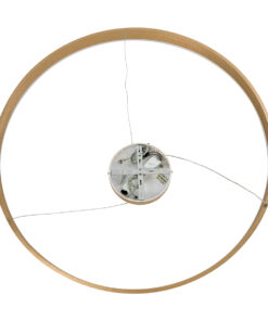 GLOBOSTAR® VENOM 61184 Μοντέρνο Κρεμαστό Φωτιστικό Οροφής LED 75W 8818lm 120° AC 220-240V IP20 Ρυθμιζόμενο Λευκό CCT με Χειριστήριο από 2700K έως 6000K Dimmable - Lumileds SMD Chip - Χρυσό Βούρτσας - Μ100 x Π100 x Υ6.5cm - 3 Χρόνια Εγγύηση 20 61184 7