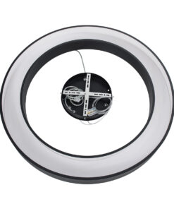 GLOBOSTAR® RA 61196 Μοντέρνο Κρεμαστό Φωτιστικό Οροφής LED 75W 8250lm 120° AC 220-240V IP20 Ρυθμιζόμενο Λευκό CCT με Χειριστήριο από 2700K έως 6000K Dimmable - Lumileds SMD Chip - Μαύρο - Μ80 x Π80 x Υ8cm - 3 Χρόνια Εγγύηση 19 61196 7