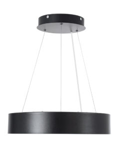 GLOBOSTAR® BURTON 61200-P Μοντέρνο Κρεμαστό Φωτιστικό Οροφής LED 67W 7370lm 120° AC 220-240V IP20 Ρυθμιζόμενο Λευκό CCT με Χειριστήριο από 2700K έως 6000K Dimmable - Lumileds SMD Chip - Μαύρο - Μ40 x Π40 x Υ8cm - 3 Χρόνια Εγγύηση 21 61200 3