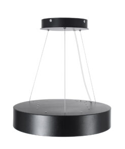 GLOBOSTAR® BURTON 61200-P Μοντέρνο Κρεμαστό Φωτιστικό Οροφής LED 67W 7370lm 120° AC 220-240V IP20 Ρυθμιζόμενο Λευκό CCT με Χειριστήριο από 2700K έως 6000K Dimmable - Lumileds SMD Chip - Μαύρο - Μ40 x Π40 x Υ8cm - 3 Χρόνια Εγγύηση 22 61200 4