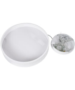 GloboStar® BURTON 61201-S Πλαφονιέρα Οροφής LED CCT 67W 7370lm 120° AC 220-240V - Εναλλαγή Φωτισμού μέσω Τηλεχειριστηρίου All In One Ψυχρό 6000k+Φυσικό 4500k+Θερμό 2700k Dimmable Φ40cm - Λευκό - 3 Years Warranty 33 61201 1 14