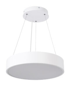 GloboStar® BURTON 61201-S Πλαφονιέρα Οροφής LED CCT 67W 7370lm 120° AC 220-240V - Εναλλαγή Φωτισμού μέσω Τηλεχειριστηρίου All In One Ψυχρό 6000k+Φυσικό 4500k+Θερμό 2700k Dimmable Φ40cm - Λευκό - 3 Years Warranty 26 61201 1 7