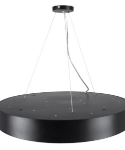 GloboStar® BURTON 61202-S Πλαφονιέρα Οροφής LED CCT 75W 8625lm 120° AC 220-240V - Εναλλαγή Φωτισμού μέσω Τηλεχειριστηρίου All In One Ψυχρό 6000k+Φυσικό 4500k+Θερμό 2700k Dimmable Φ60cm - Μαύρο - 3 Years Warranty 29 61202 ceiling 10