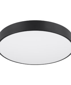 GloboStar® BURTON 61202-S Πλαφονιέρα Οροφής LED CCT 75W 8625lm 120° AC 220-240V - Εναλλαγή Φωτισμού μέσω Τηλεχειριστηρίου All In One Ψυχρό 6000k+Φυσικό 4500k+Θερμό 2700k Dimmable Φ60cm - Μαύρο - 3 Years Warranty 21 61202 ceiling 2