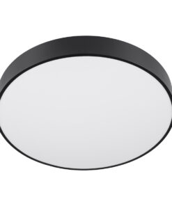 GloboStar® BURTON 61202-S Πλαφονιέρα Οροφής LED CCT 75W 8625lm 120° AC 220-240V - Εναλλαγή Φωτισμού μέσω Τηλεχειριστηρίου All In One Ψυχρό 6000k+Φυσικό 4500k+Θερμό 2700k Dimmable Φ60cm - Μαύρο - 3 Years Warranty 22 61202 ceiling 3