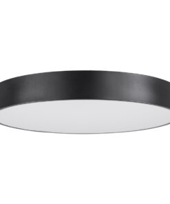 GloboStar® BURTON 61202-S Πλαφονιέρα Οροφής LED CCT 75W 8625lm 120° AC 220-240V - Εναλλαγή Φωτισμού μέσω Τηλεχειριστηρίου All In One Ψυχρό 6000k+Φυσικό 4500k+Θερμό 2700k Dimmable Φ60cm - Μαύρο - 3 Years Warranty 24 61202 ceiling 5