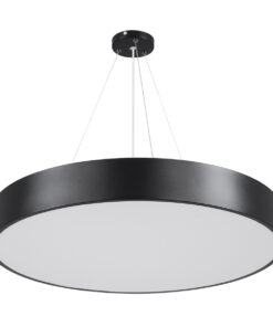 GloboStar® BURTON 61202-S Πλαφονιέρα Οροφής LED CCT 75W 8625lm 120° AC 220-240V - Εναλλαγή Φωτισμού μέσω Τηλεχειριστηρίου All In One Ψυχρό 6000k+Φυσικό 4500k+Θερμό 2700k Dimmable Φ60cm - Μαύρο - 3 Years Warranty 26 61202 ceiling 7