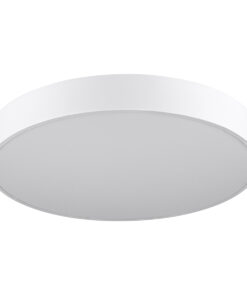 GLOBOSTAR® BURTON 61203-P Μοντέρνο Κρεμαστό Φωτιστικό Οροφής LED 75W 8625lm 120° AC 220-240V IP20 Ρυθμιζόμενο Λευκό CCT με Χειριστήριο από 2700K έως 6000K Dimmable - Lumileds SMD Chip - Λευκό - Μ60 x Π60 x Υ8cm - 3 Χρόνια Εγγύηση 30 61203 10