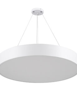 Alternative view of GLOBOSTAR® BURTON 61203-P Μοντέρνο Κρεμαστό Φωτιστικό Οροφής LED 75W 8625lm 120° AC 220-240V IP20 Ρυθμιζόμενο Λευκό CCT με Χειριστήριο από 2700K έως 6000K Dimmable - Lumileds SMD Chip - Λευκό - Μ60 x Π60 x Υ8cm - 3 Χρόνια Εγγύηση