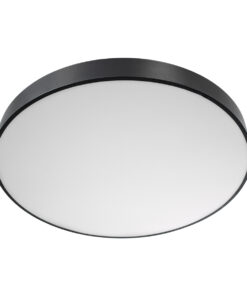 GloboStar® BURTON 61204-S Πλαφονιέρα Οροφής LED CCT 100W 11020lm 120° AC 220-240V - Εναλλαγή Φωτισμού μέσω Τηλεχειριστηρίου All In One Ψυχρό 6000k+Φυσικό 4500k+Θερμό 2700k Dimmable Φ80cm - Μαύρο - 3 Years Warranty 21 61204 1 3