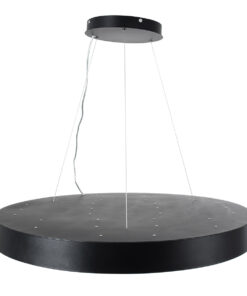 GloboStar® BURTON 61204-S Πλαφονιέρα Οροφής LED CCT 100W 11020lm 120° AC 220-240V - Εναλλαγή Φωτισμού μέσω Τηλεχειριστηρίου All In One Ψυχρό 6000k+Φυσικό 4500k+Θερμό 2700k Dimmable Φ80cm - Μαύρο - 3 Years Warranty 27 61204 1 9