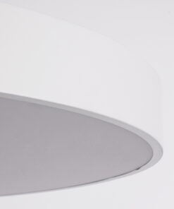 GloboStar® BURTON 61205-S Πλαφονιέρα Οροφής LED CCT 100W 11020lm 120° AC 220-240V - Εναλλαγή Φωτισμού μέσω Τηλεχειριστηρίου All In One Ψυχρό 6000k+Φυσικό 4500k+Θερμό 2700k Dimmable Φ80cm - Λευκό - 3 Years Warranty 22 61205 1 5