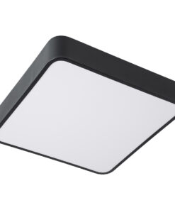 GloboStar® KAMALA 61206-S Πλαφονιέρα Οροφής LED CCT 67W 7370lm 120° AC 220-240V - Εναλλαγή Φωτισμού μέσω Τηλεχειριστηρίου All In One Ψυχρό 6000k+Φυσικό 4500k+Θερμό 2700k Dimmable Μ40 x Π40 x Υ8cm- Μαύρο - 3 Years Warranty 22 61206 1 3