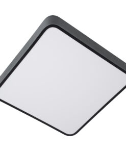 GloboStar® KAMALA 61206-S Πλαφονιέρα Οροφής LED CCT 67W 7370lm 120° AC 220-240V - Εναλλαγή Φωτισμού μέσω Τηλεχειριστηρίου All In One Ψυχρό 6000k+Φυσικό 4500k+Θερμό 2700k Dimmable Μ40 x Π40 x Υ8cm- Μαύρο - 3 Years Warranty 23 61206 1 4