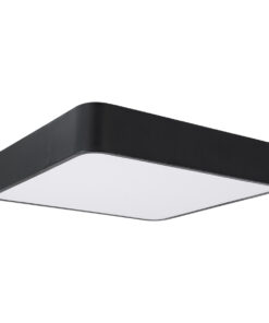 GloboStar® KAMALA 61206-S Πλαφονιέρα Οροφής LED CCT 67W 7370lm 120° AC 220-240V - Εναλλαγή Φωτισμού μέσω Τηλεχειριστηρίου All In One Ψυχρό 6000k+Φυσικό 4500k+Θερμό 2700k Dimmable Μ40 x Π40 x Υ8cm- Μαύρο - 3 Years Warranty 24 61206 1 5