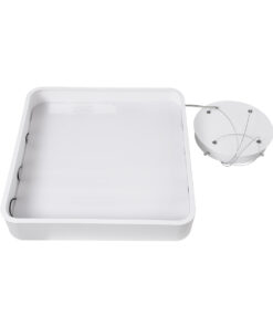 GloboStar® KAMALA 61207-S Πλαφονιέρα Οροφής LED CCT 67W 7370lm 120° AC 220-240V - Εναλλαγή Φωτισμού μέσω Τηλεχειριστηρίου All In One Ψυχρό 6000k+Φυσικό 4500k+Θερμό 2700k Dimmable Μ40 x Π40 x Υ8cm - Λευκό - 3 Years Warranty 33 61207 1 14